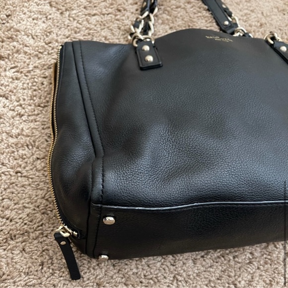 KATE SPADE black leather tote bag - Picture 6 of 14